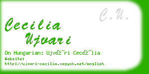cecilia ujvari business card